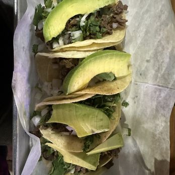 El Rancho signature dishes 4 Taquitos with AvocadoPupusaFlautas